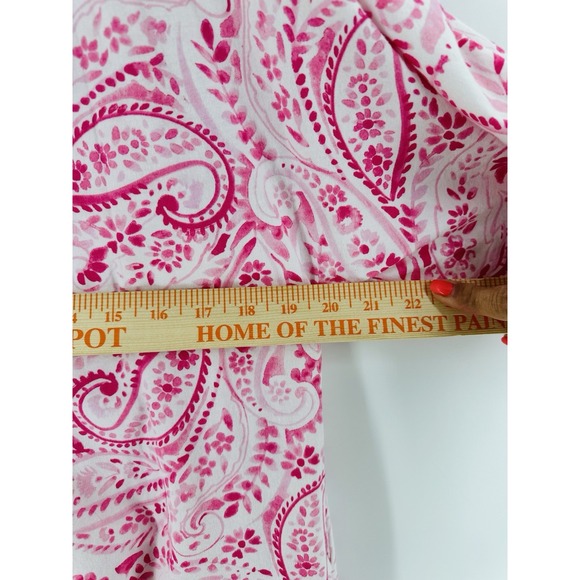 Carole Hochman Pink Floral Pajama Dress Robe Set Size M Loungewear Q1009 - Picture 4 of 16